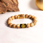 Double Tibet Agarwood Beaded Bracelets With Stone