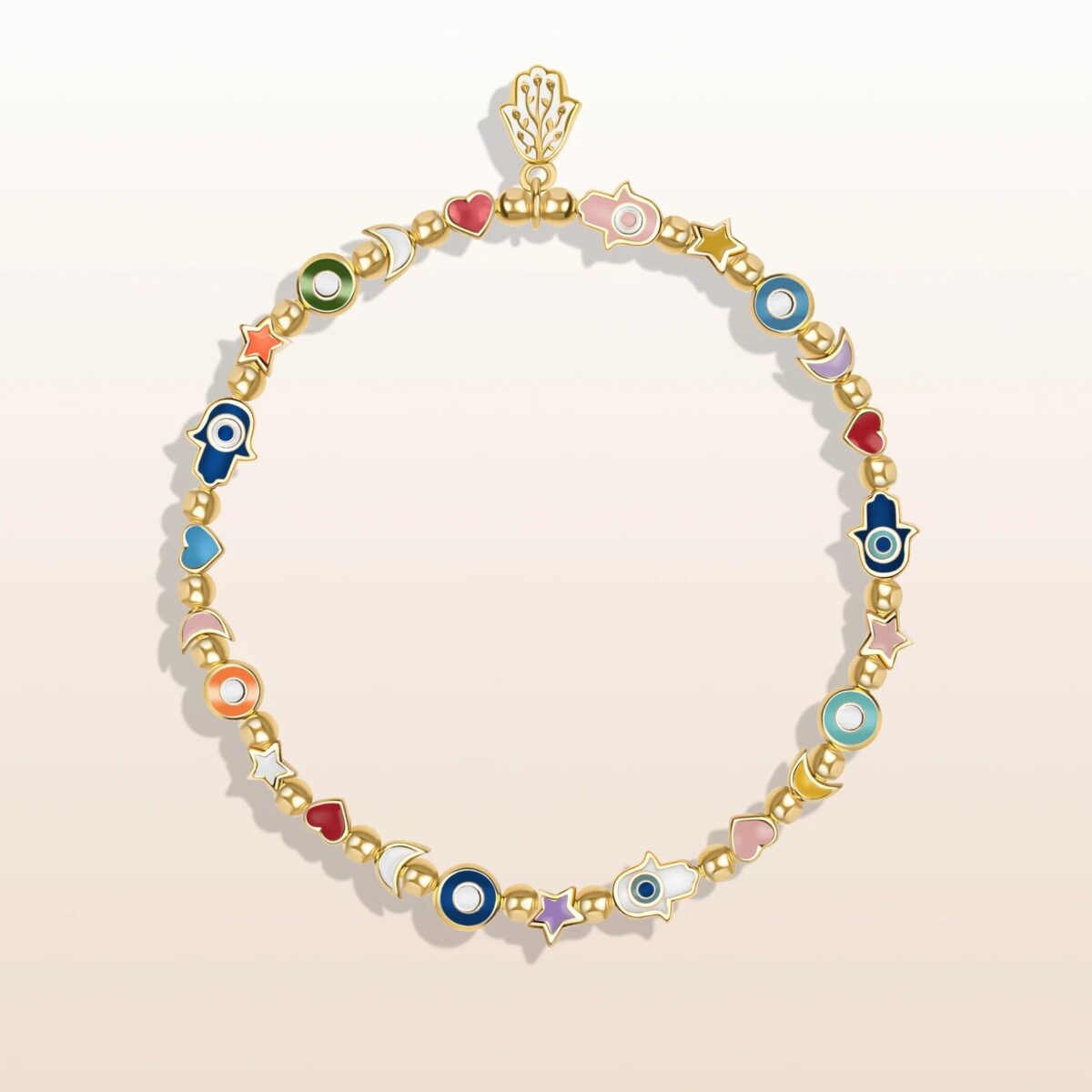 Spiritual Blessings - Enamel Multi Charm Bracelet