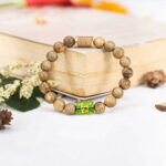 Double Tibet Agarwood Beaded Bracelets With Stone