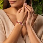 Gentle Warmth - Opal Pink Sapphire Ruby Citrine Wrap